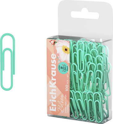 Скрепки Erich Krause Pastel Bloom Mint / 62044 - 