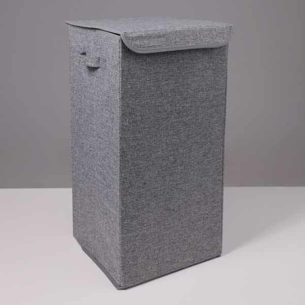 Корзина для белья AksHome Mackenzie-4 (серый)