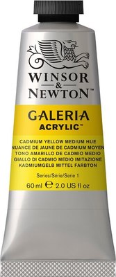 Акриловая краска Winsor & Newton Galeria / 2120120 (60мл, желтый кадмий средний)