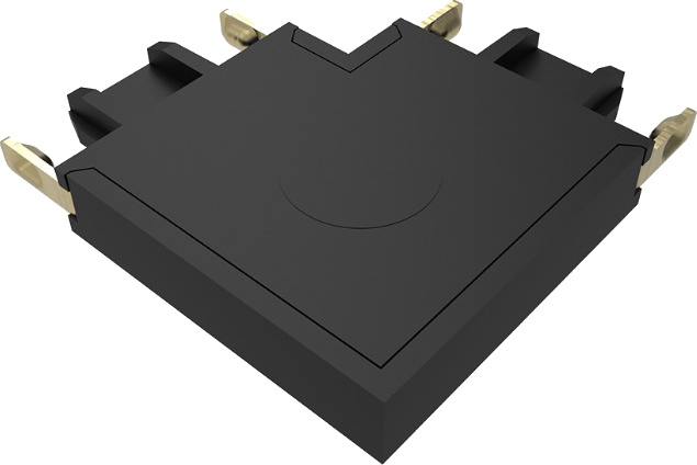 Коннектор для шинопровода JAZZway MTR16 CL-BL / 5057296 (черный)