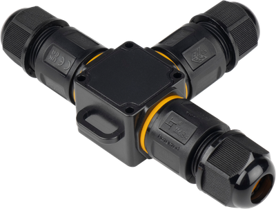 Кабельный коннектор JAZZway PCC-T3-F 3x2.5 24A IP68 / 5053502 - 