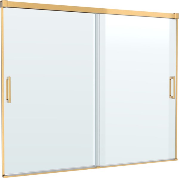 Стеклянная шторка для ванны Cezares Tandem-Soft-VF-2-180/145-C-Boro-IV