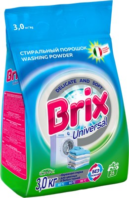 Стиральный порошок Brix Universal (3кг) - 