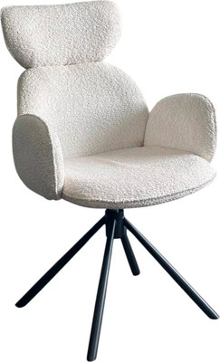 Стул M-City Vardy / 621M05772 (белый букле XD841-01/серый) - 