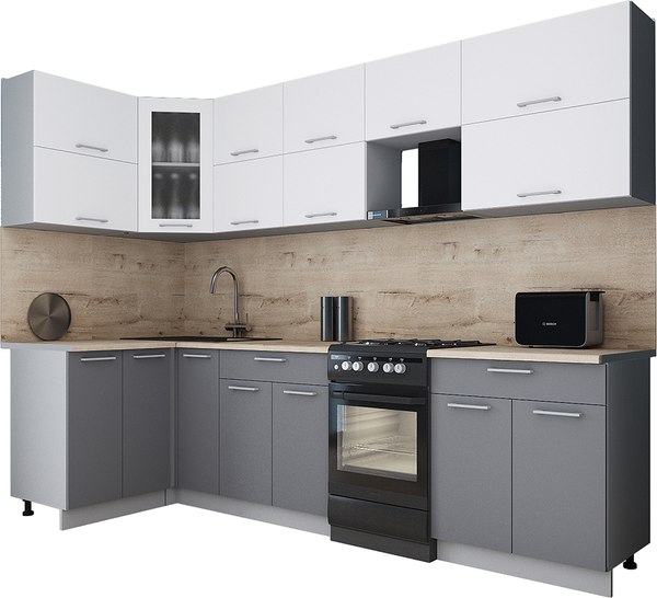 Кухонный гарнитур Интерлиния Мила Gloss 50-12x28