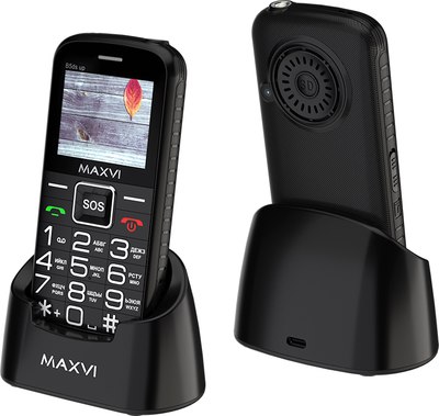 Мобильный телефон Maxvi B5ds up (черный) - 