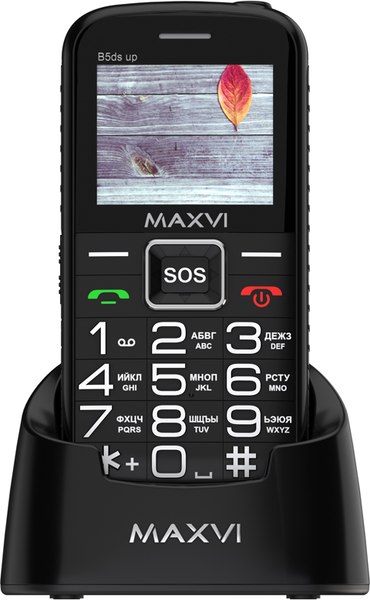 Мобильный телефон Maxvi B5ds up (черный)