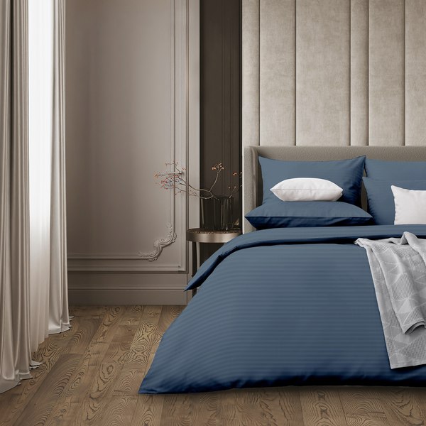 Пододеяльник Нордтекс Verossa Stripe Sapphire VRT 148/215М 70308 ST13 01