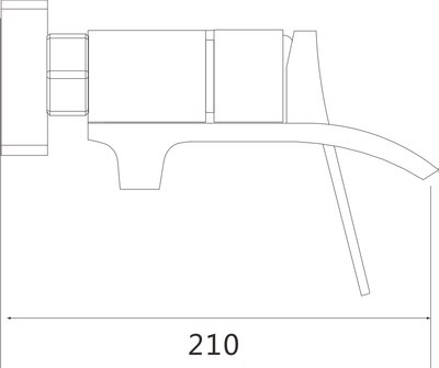 Смеситель Shevanik S4002T (оружейная сталь)