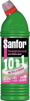 Универсальное чистящее средство Sanfor Universal 10в1 Летний дождь (1л) - 