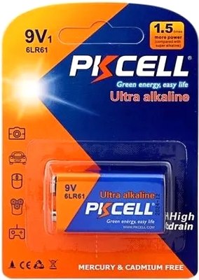 Батарейка Pkcell 6LR61-1B  9V - 