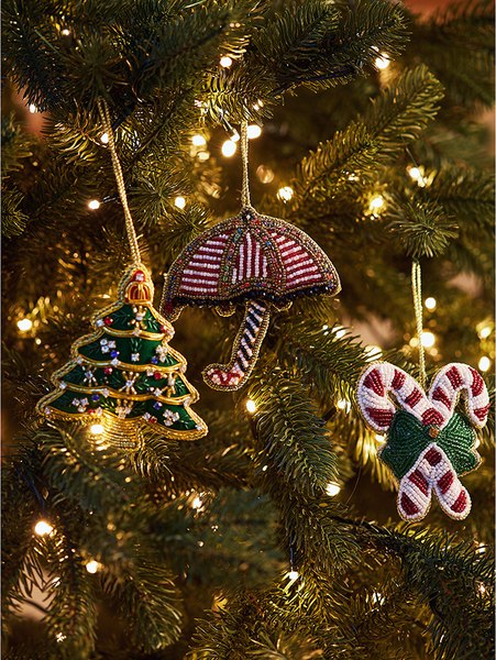 Набор елочных игрушек Tkano New Year Essential Christmas blink / TK24-NY_DEC0021 (3шт)
