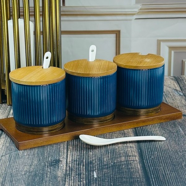 Набор емкостей для хранения Lenardi Wood 133-396 (3шт)