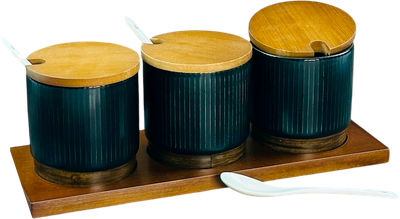 Набор емкостей для хранения Lenardi Wood 133-397 (3шт) - 