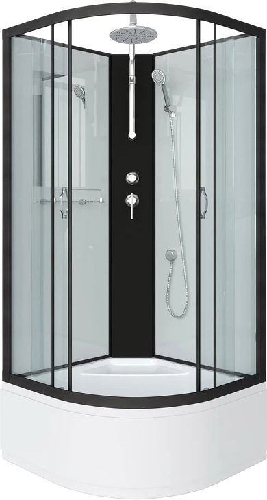 Душевая кабина Niagara NG-6709-14BKT 100x100x210 (прозрачное стекло/черный)