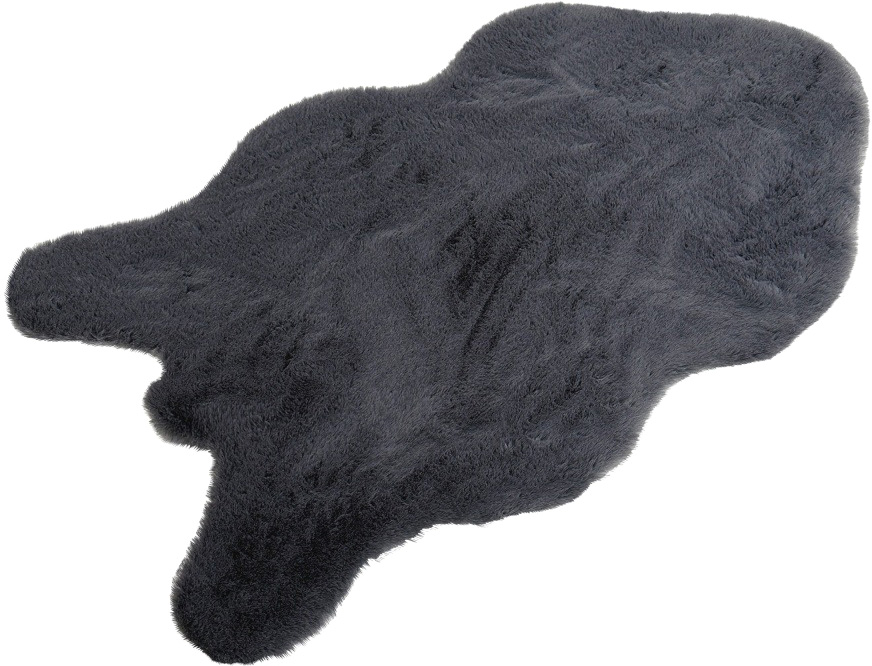 Коврик Shahintex Меховой шкура 50x88 / 863334 (шиншилла 27)