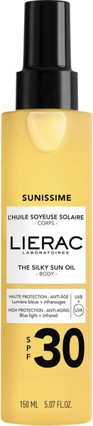 Масло солнцезащитное Lierac Sunissime шелковистое SPF30 для тела