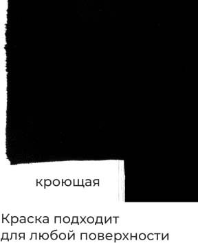 Акриловая краска Малевичъ 618005 (60мл, черный матовый)
