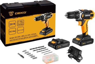 

Аккумуляторная дрель-шуруповерт, Banger 20V One+ / 083-1043