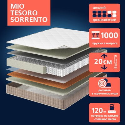 Купить Детский матрас Mio Tesoro Sorrento 70x160  