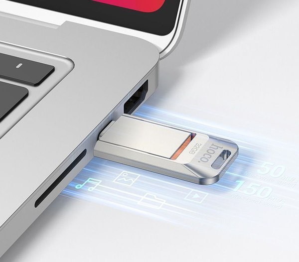 USB flash накопитель Hoco UD17 32GB USB3.0 Type-C (серебристый)