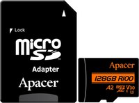 Карта памяти Apacer MicroSDXC 128GB с адаптером (AP128GMCSX10U8-R) - 