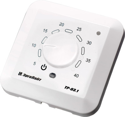 Терморегулятор для теплого пола ЭргоЛайт ТР-03.1ВВ (белый) - 