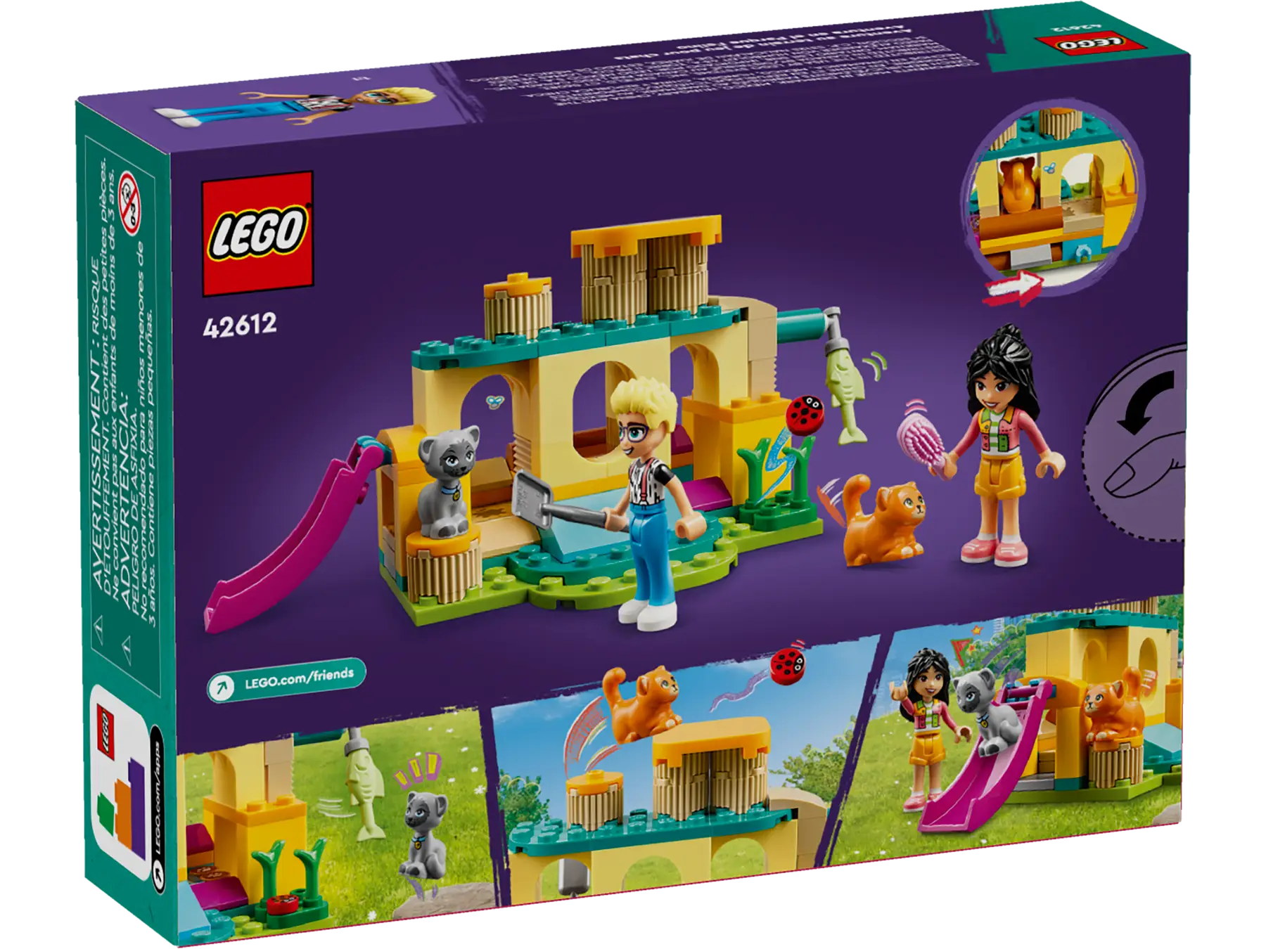 Конструктор Lego Friends Приключение на игровой площадке для кошек 42612