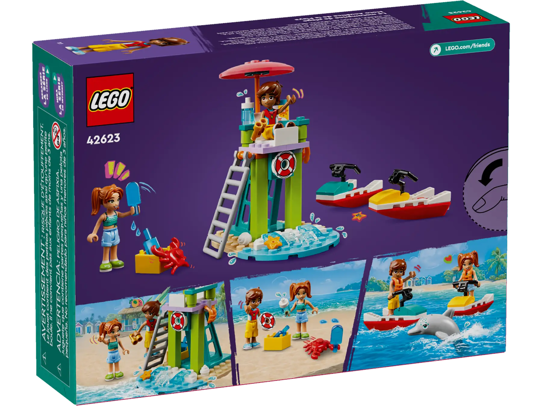 Конструктор Lego Friends Пляжный водный скутер 42623