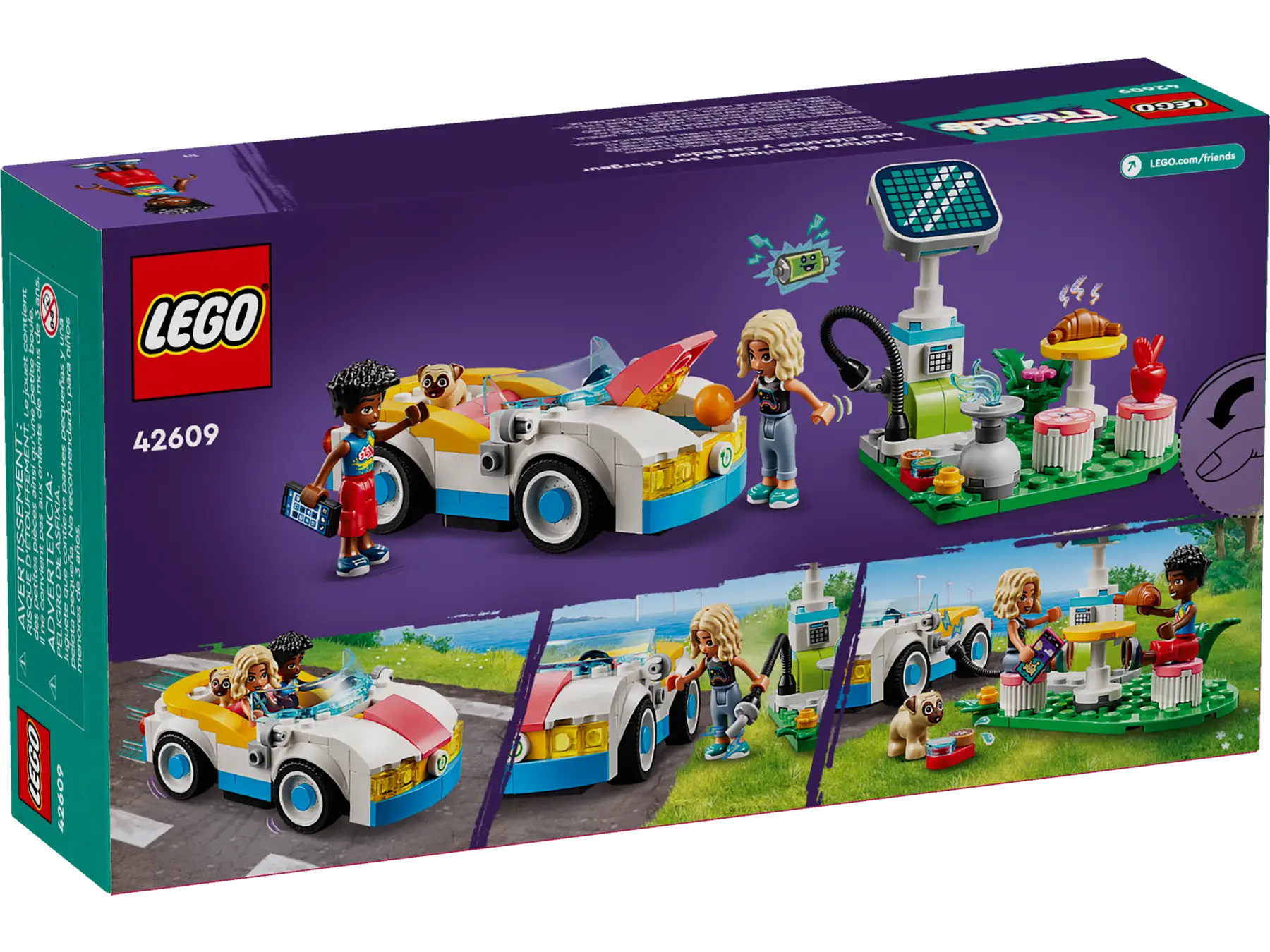 Конструктор Lego Friends Электромобиль и зарядное устройство 42609