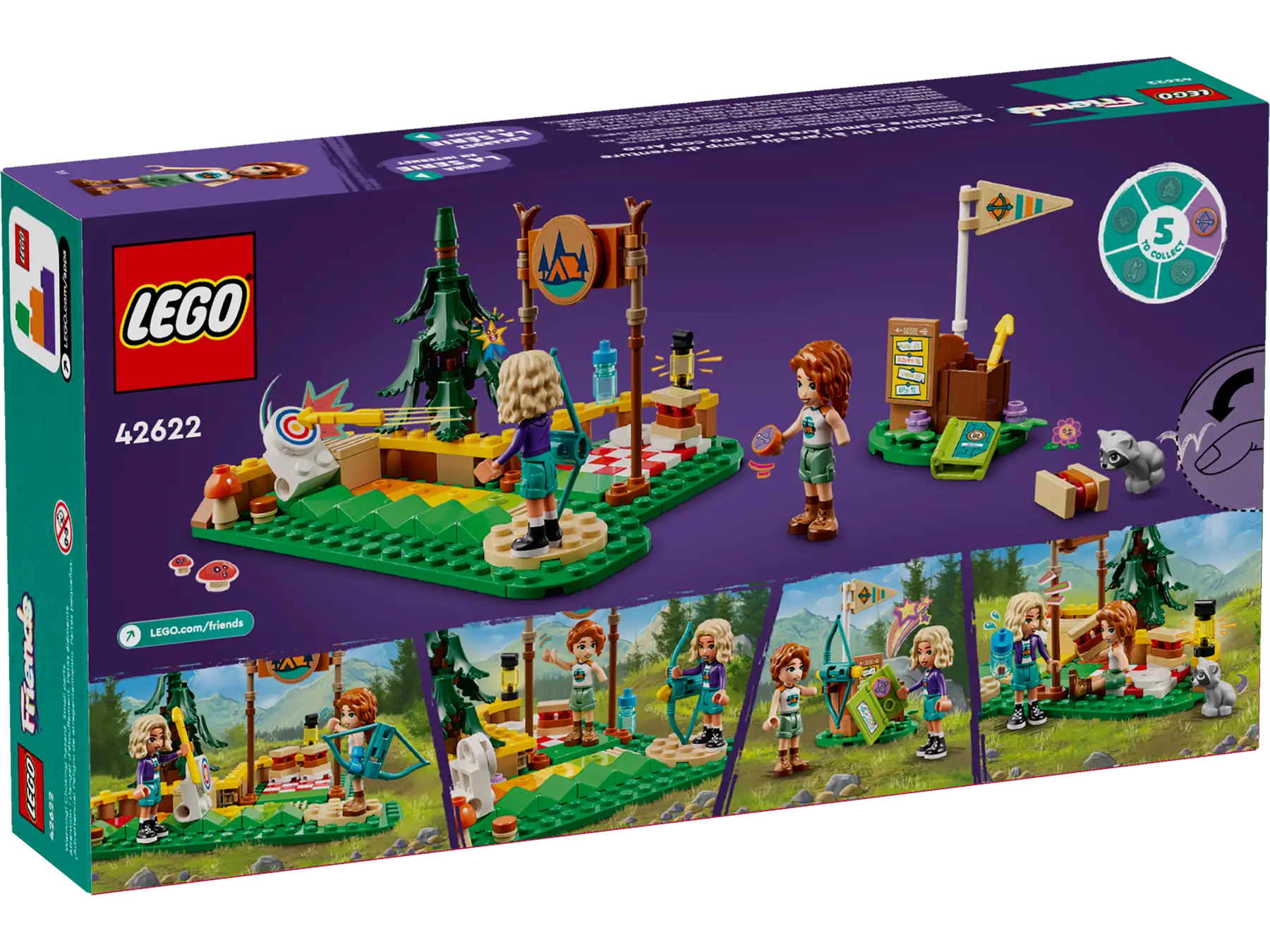 Конструктор Lego Friends Лагерь приключений: тир из лука 42622