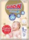 Подгузники детские Goo.N Premium Soft NB 2-5кг (72шт) - 