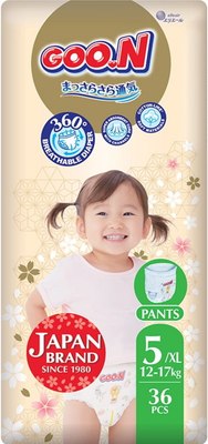 

Подгузники-трусики детские, Premium Soft 5 XL 12-17кг