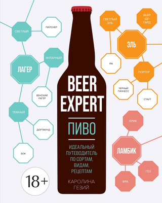 Книга КоЛибри Beer Expert: Пиво, полумягкая обложка (Гезий Каролина) - 