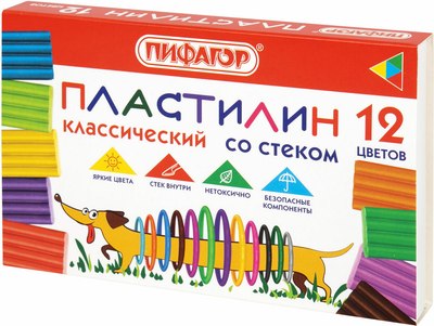 

Пластилин, Классический. Веселая такса / 106675