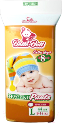 Подгузники-трусики детские Belle-Bell До 8ч L / PD03 (44шт)