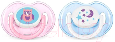 

Набор пустышек Philips AVENT, Голубой;розовый;салатовый;зависит от партии поставки, Дизайн / SCF196/18