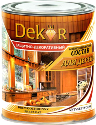 Антисептик для древесины Dekor Декоративный (650г, калужница)