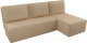 Миниатюра изображения товара Диван угловой Mio Tesoro Берген 179 правый (микровельвет, бежевый)
