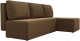 Миниатюра изображения товара Диван угловой Mio Tesoro Берген 179 правый (микровельвет, коричневый)