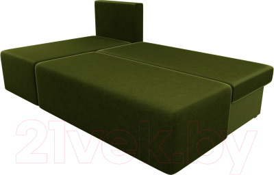 Изображение товара Диван угловой Mio Tesoro Берген 179 левый (микровельвет, зеленый)