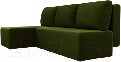 Изображение товара Диван угловой Mio Tesoro Берген 179 левый (микровельвет, зеленый)