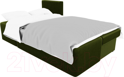 Изображение товара Диван угловой Mio Tesoro Берген 179 левый (микровельвет, зеленый)