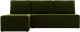 Миниатюра изображения товара Диван угловой Mio Tesoro Берген 179 левый (микровельвет, зеленый)