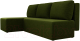 Миниатюра изображения товара Диван угловой Mio Tesoro Берген 179 левый (микровельвет, зеленый)