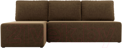 Изображение товара Диван угловой Mio Tesoro Берген 179 левый (микровельвет, коричневый)