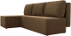 Миниатюра изображения товара Диван угловой Mio Tesoro Берген 179 левый (микровельвет, коричневый)
