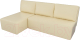 Миниатюра изображения товара Диван угловой Mio Tesoro Берген 179 левый (экокожа, бежевый)