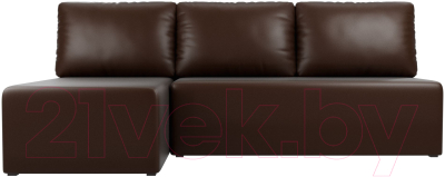 Изображение товара Диван угловой Mio Tesoro Берген 179 левый (экокожа, коричневый)