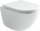 Унитаз подвесной Ceramica Nova Vogue CN4008T (белый, с креплением и сиденьем) - 